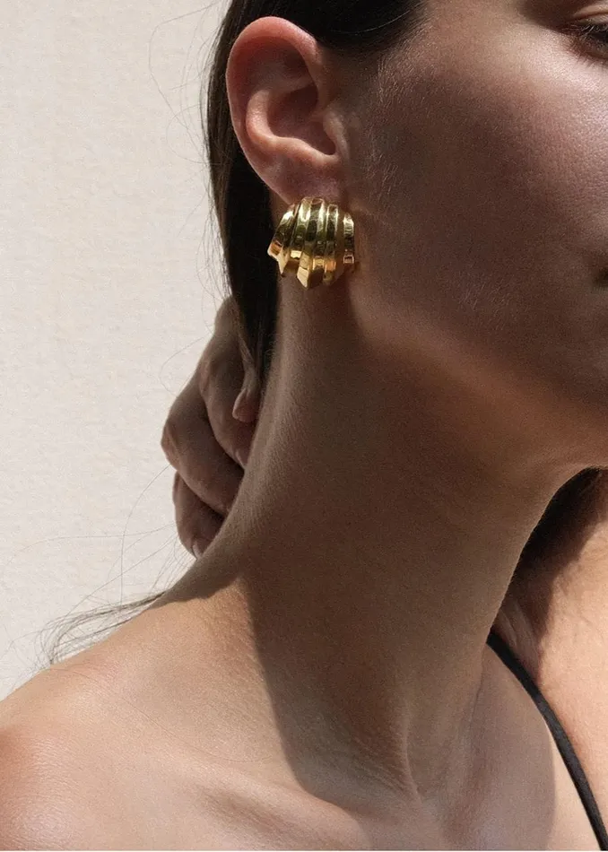 Women The Frankie Shop Accessories Jasmin Sparrow Homard Hoops Gold