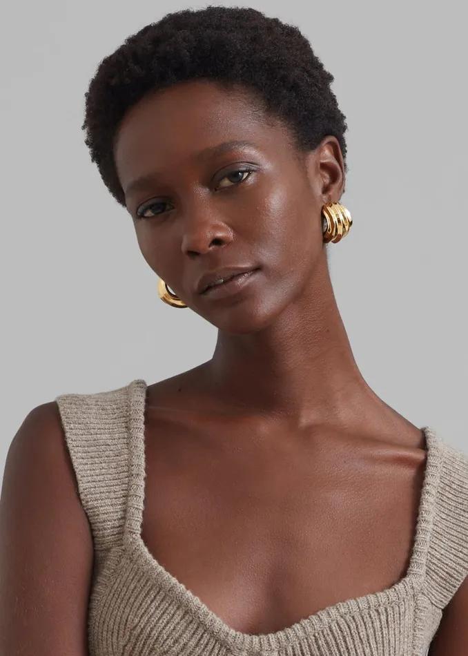 Women The Frankie Shop Accessories Jasmin Sparrow Homard Hoops Gold