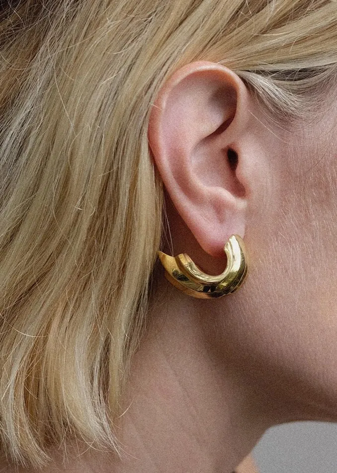 Women The Frankie Shop Accessories Jasmin Sparrow Homard Hoops Gold
