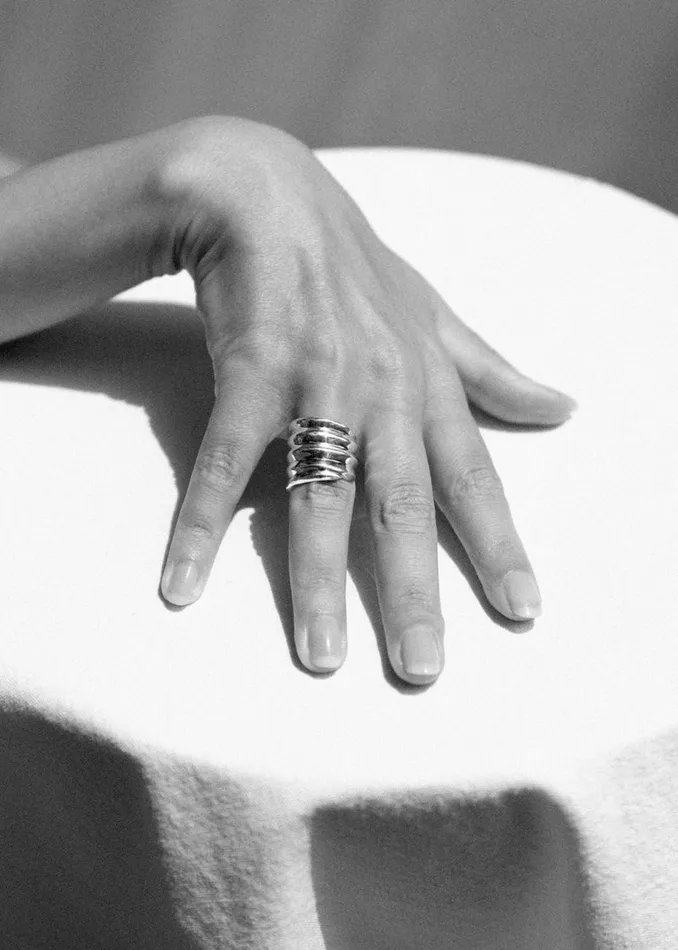 Women The Frankie Shop Accessories Jasmin Sparrow Torque Ring Gold