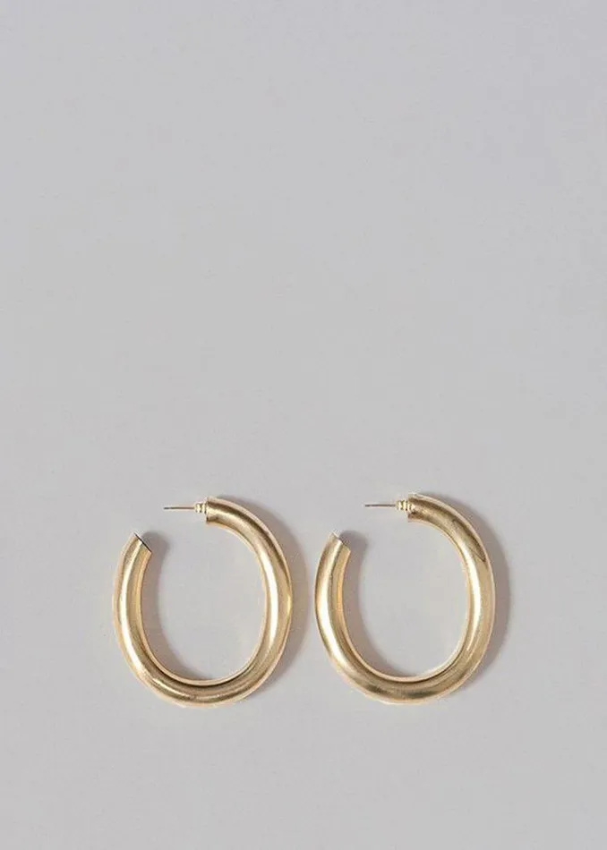 Women The Frankie Shop Accessories Laura Lombardi Curve Earrings Gold