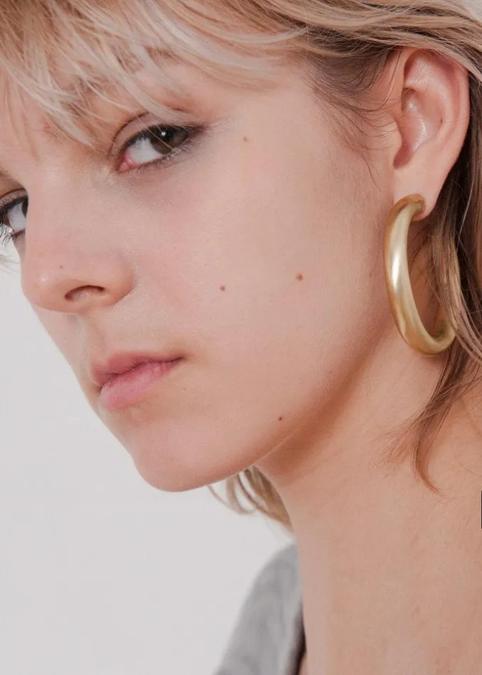 Women The Frankie Shop Accessories Laura Lombardi Curve Earrings Gold