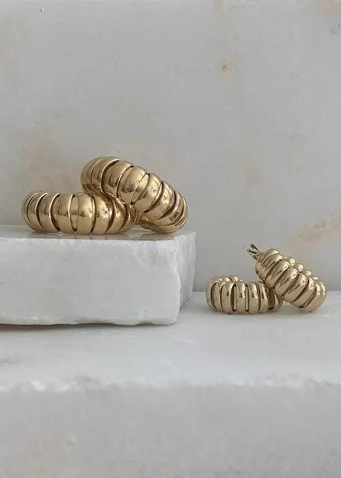 Women The Frankie Shop Accessories Laura Lombardi Mini Camilla Earrings Gold