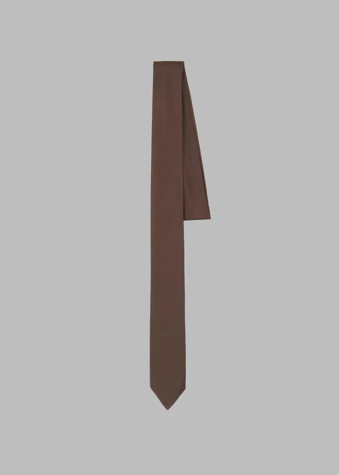 Women The Frankie Shop Accessories Leo Satin Tie Brown