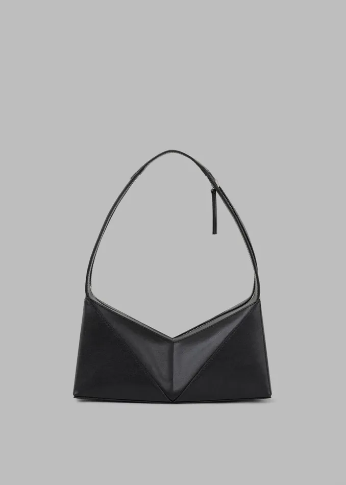 Women The Frankie Shop Accessories Low Classic Folded Cube Shoulder Bag Black Women The Frankie Shop Accessories Low Classic Folded Cube Shoulder Bag Black
