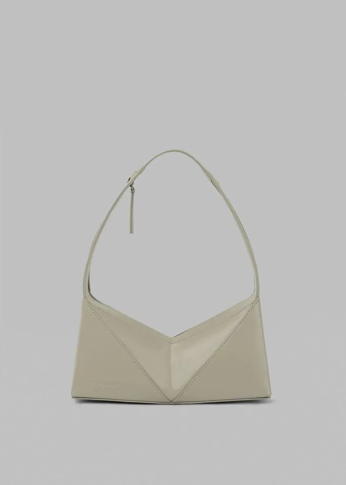 Women The Frankie Shop Accessories Low Classic Folded Cube Shoulder Bag Khaki Women The Frankie Shop Accessories Low Classic Folded Cube Shoulder Bag Khaki