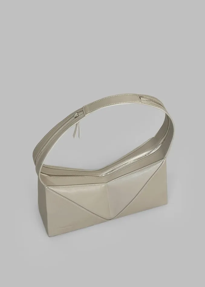 Women The Frankie Shop Accessories Low Classic Folded Cube Shoulder Bag Khaki