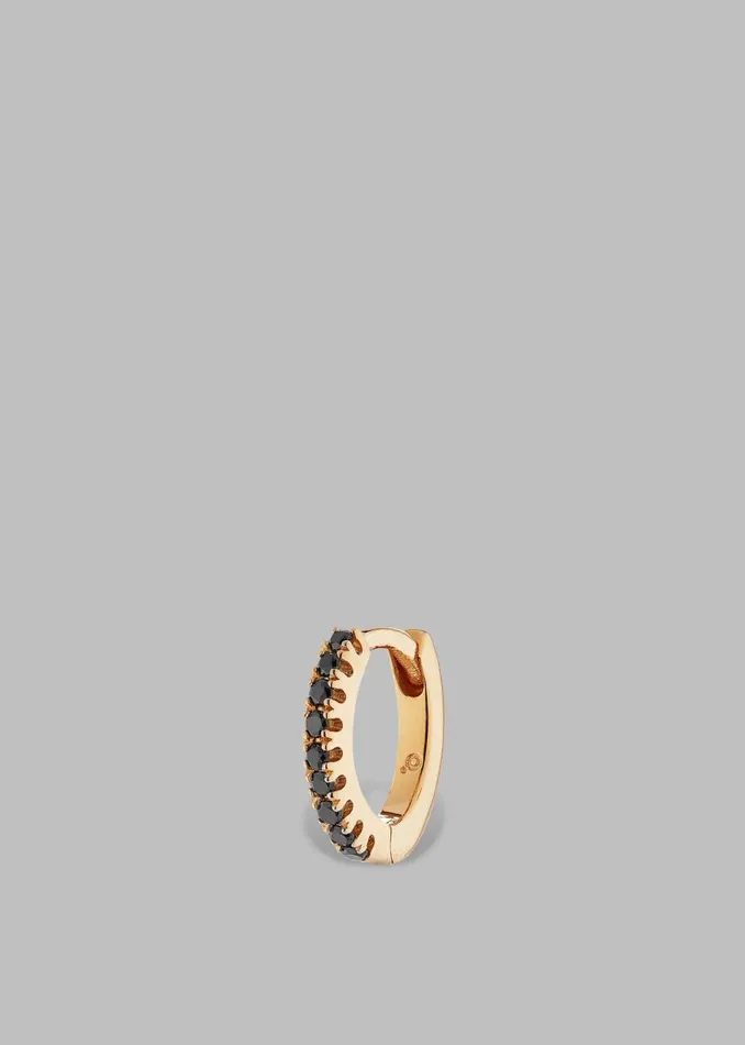 Women The Frankie Shop Accessories Otiumberg Black Diamond Huggie Hoop