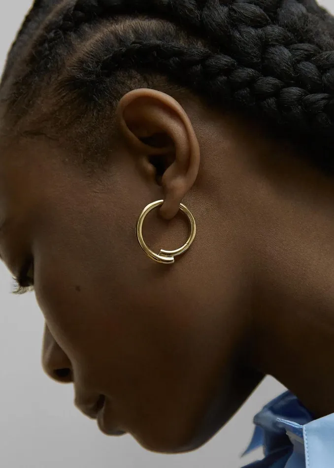 Women The Frankie Shop Accessories Otiumberg Chaos Hoops Gold