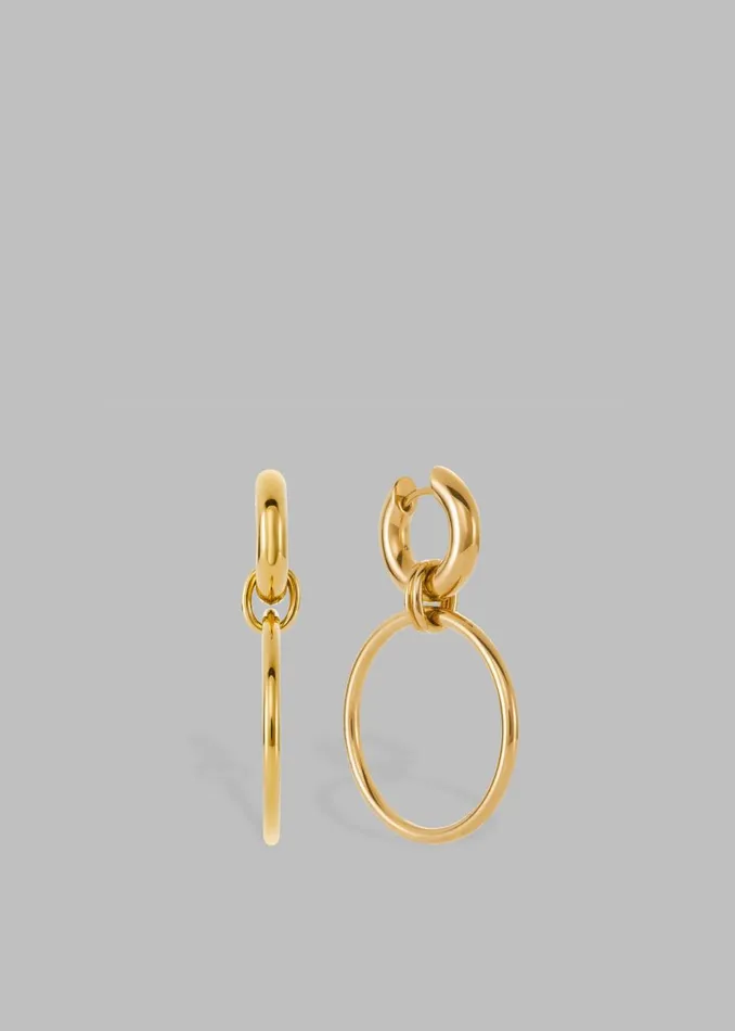 Women The Frankie Shop Accessories Otiumberg Laguna Hoops Gold
