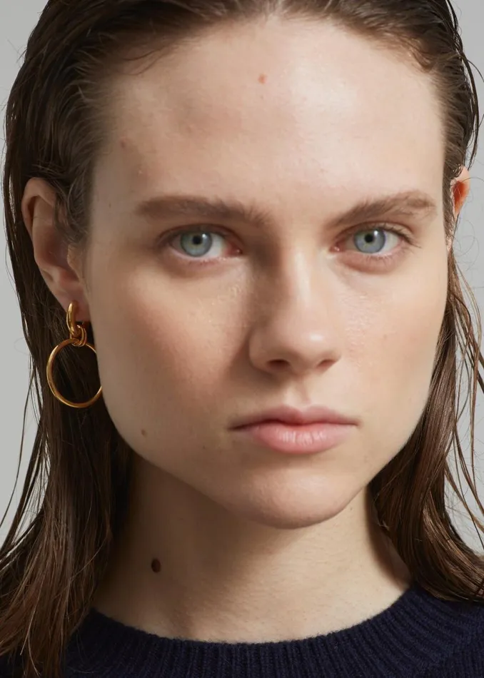 Women The Frankie Shop Accessories Otiumberg Laguna Hoops Gold