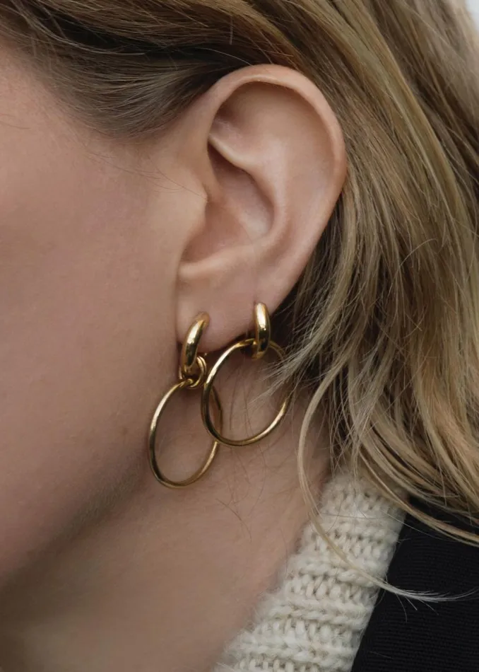 Women The Frankie Shop Accessories Otiumberg San Raphael Hoops Gold