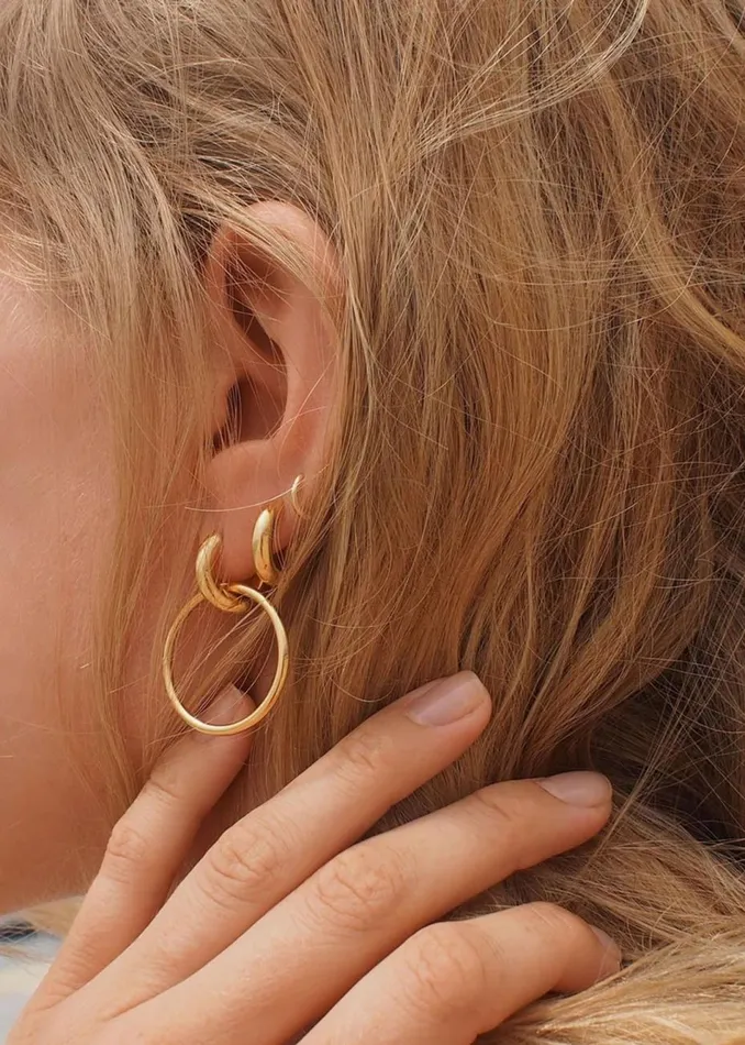 Women The Frankie Shop Accessories Otiumberg San Raphael Hoops Gold