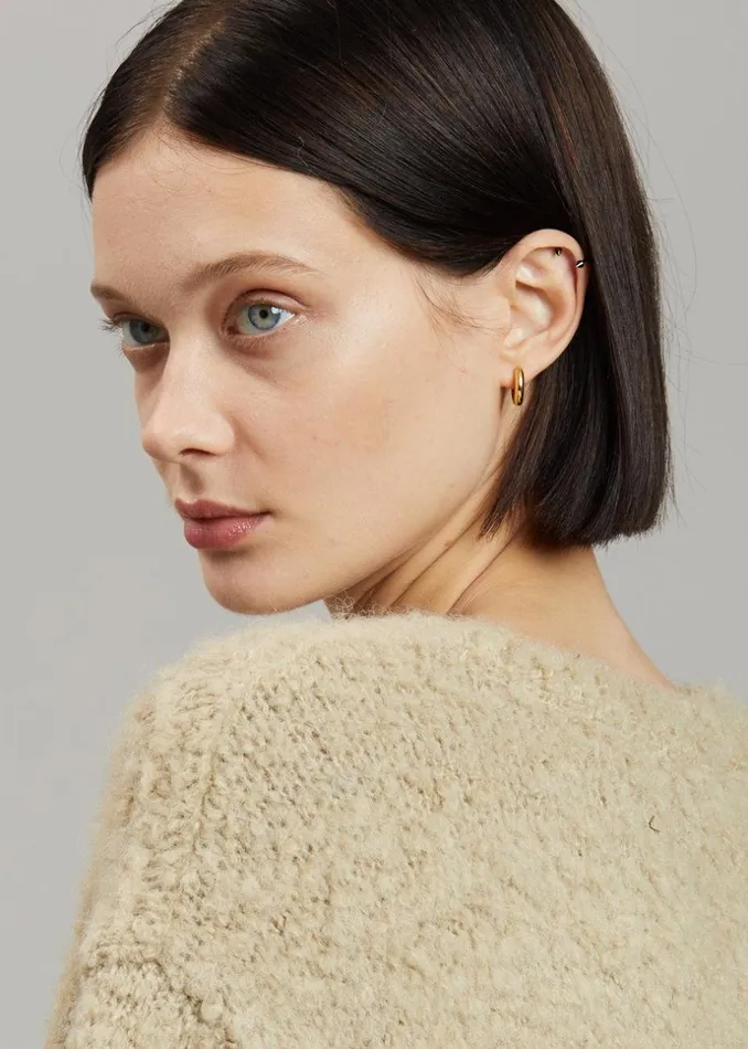 Women The Frankie Shop Accessories Otiumberg Small Chunky Hoops Gold