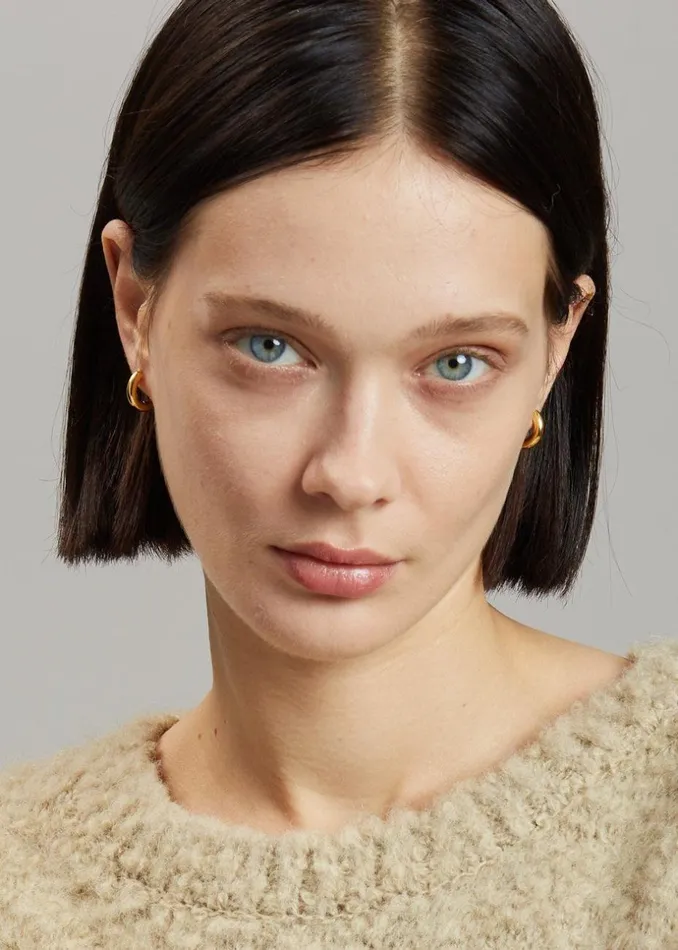 Women The Frankie Shop Accessories Otiumberg Small Chunky Hoops Gold