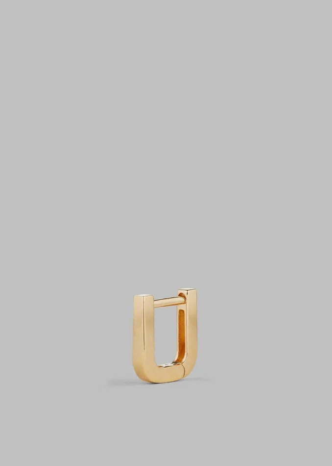 Women The Frankie Shop Accessories Otiumberg Small Square Hoop Gold