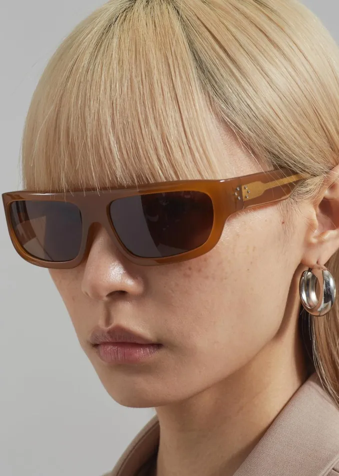 Women The Frankie Shop Accessories Port Tanger Bodi Sunglasses Bunaa Acetatetobacco Lens