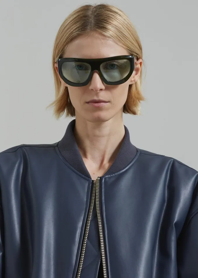 Women The Frankie Shop Accessories Port Tanger Dost Sunglasses Cardamom Acetatelight Blue Lens