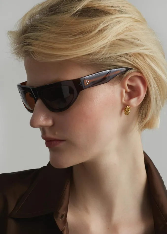 Women The Frankie Shop Accessories Port Tanger Malick Sunglasses Bunaa Acetatetobacco Lens