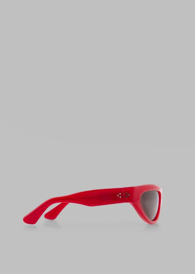 Women The Frankie Shop Accessories Port Tanger Malick Sunglasses Incense Red Acetatetobacco Lens