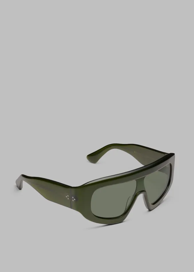 Women The Frankie Shop Accessories Port Tanger Saraa Sunglasses Cardamom Acetatedark Olive Lens