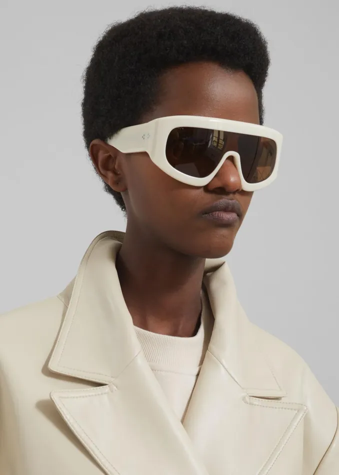 Women The Frankie Shop Accessories Port Tanger Saraa Sunglasses Sandarac Acetatetobacco Lens