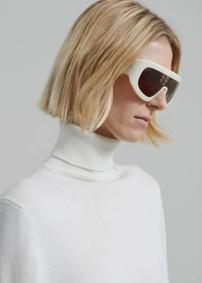 Women The Frankie Shop Accessories Port Tanger Saraa Sunglasses Sandarac Acetatetobacco Lens