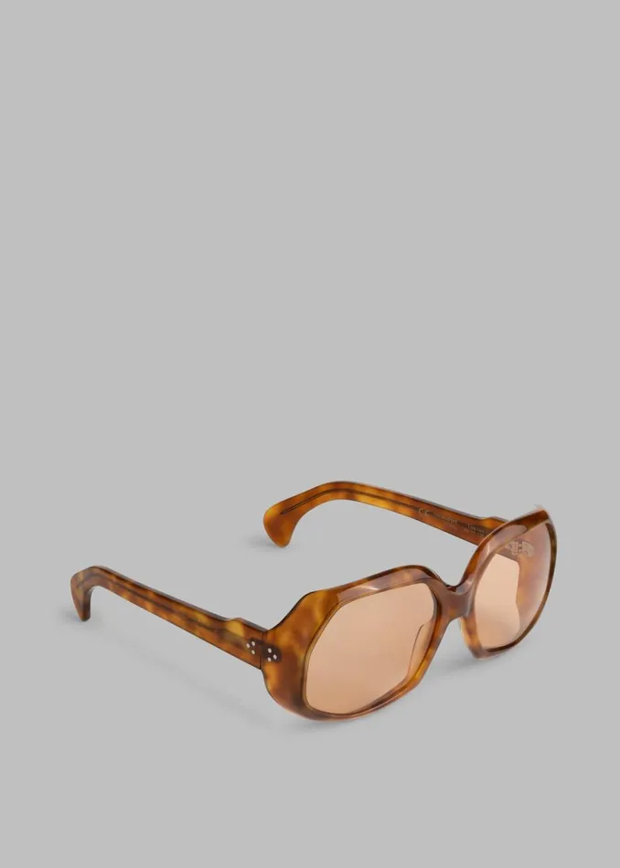 Women The Frankie Shop Accessories Port Tanger Yamina Sunglasses Oliban Acetate Amber Lens