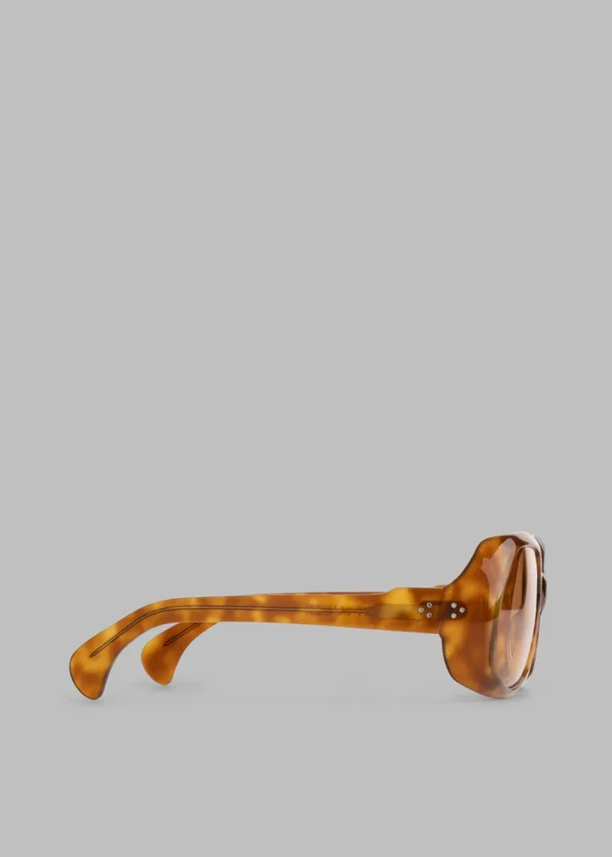 Women The Frankie Shop Accessories Port Tanger Yamina Sunglasses Oliban Acetate Amber Lens