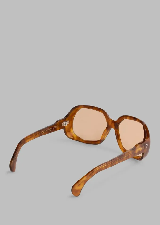 Women The Frankie Shop Accessories Port Tanger Yamina Sunglasses Oliban Acetate Amber Lens