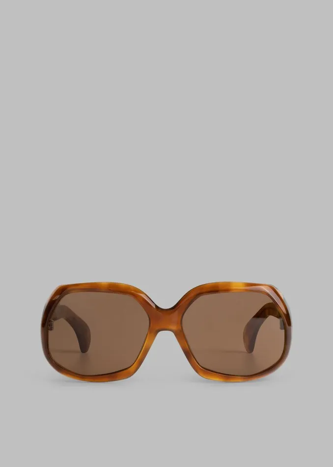 Women The Frankie Shop Accessories Port Tanger Yamina Sunglasses Oliban Acetate Tobacco Lens