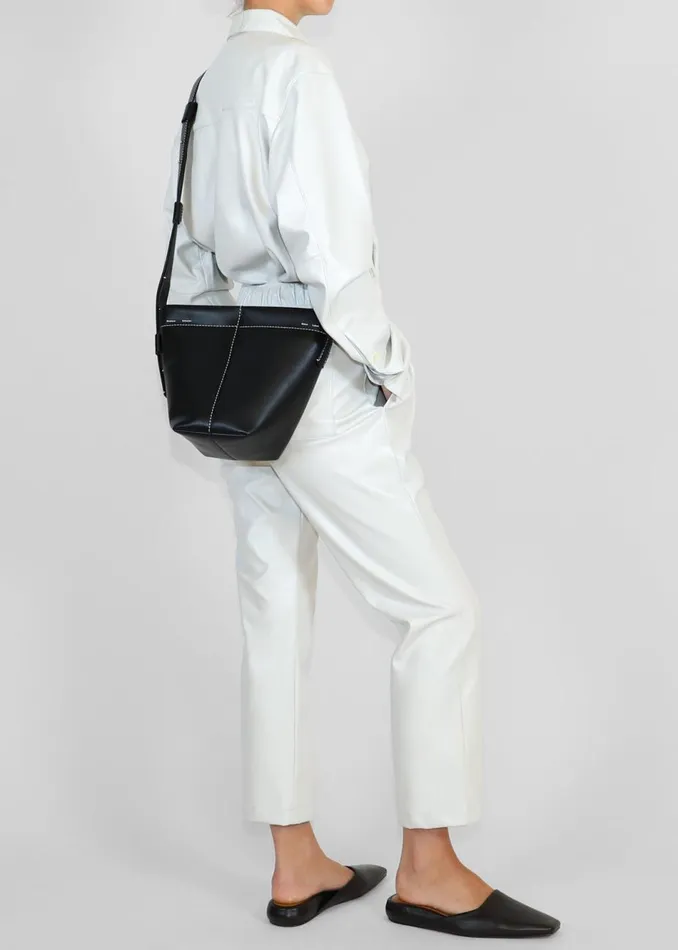 Women The Frankie Shop Accessories Proenza Schouler White Label Barrow Bucket Bag Black