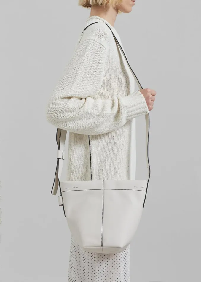 Women The Frankie Shop Accessories Proenza Schouler White Label Barrow Bucket Bag Vanilla Women The Frankie Shop Accessories Proenza Schouler White Label Barrow Bucket Bag Vanilla