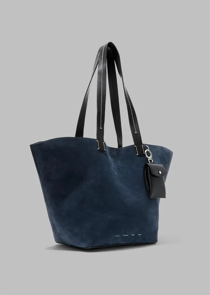 Women The Frankie Shop Accessories Proenza Schouler White Label Large Suede Bedford Tote Navyblack
