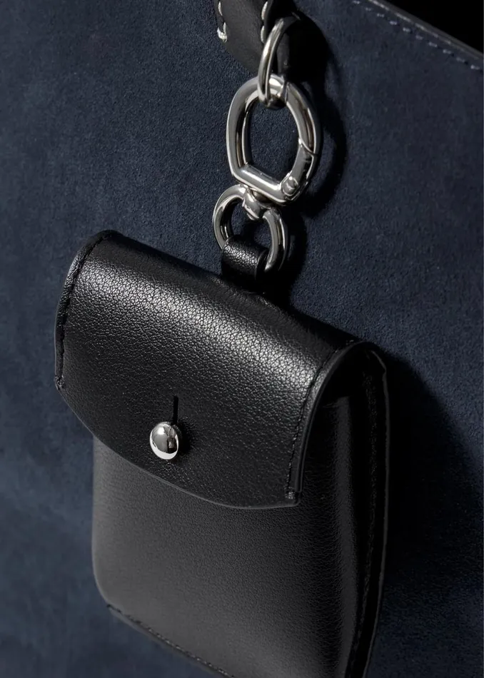 Women The Frankie Shop Accessories Proenza Schouler White Label Large Suede Bedford Tote Navyblack