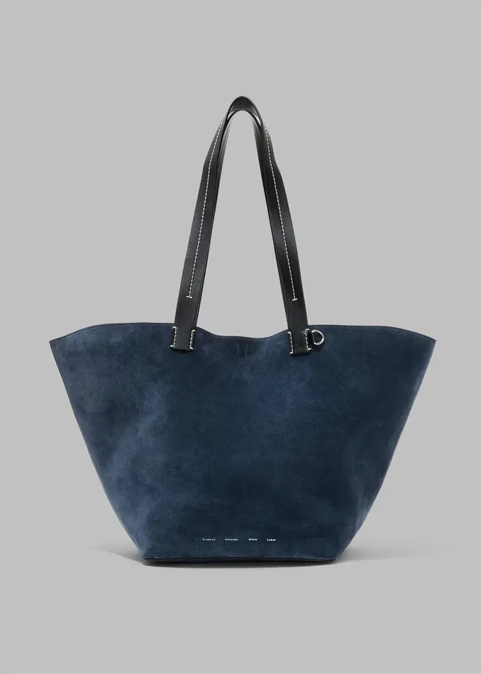 Women The Frankie Shop Accessories Proenza Schouler White Label Large Suede Bedford Tote Navyblack