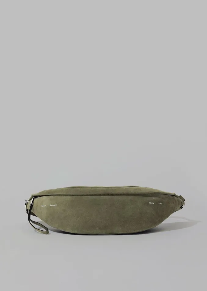 Women The Frankie Shop Accessories Proenza Schouler White Label Suede Stanton Sling Bag Bamboo