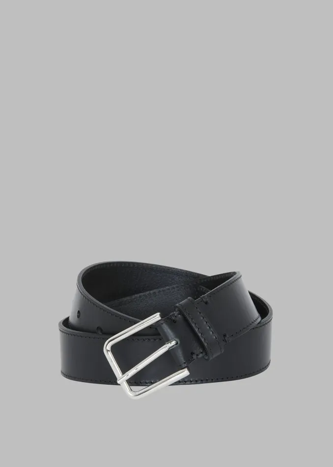 Women The Frankie Shop Accessories Toni Leather Belt Black