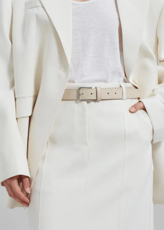 Women The Frankie Shop Accessories Toni Leather Belt Mastic