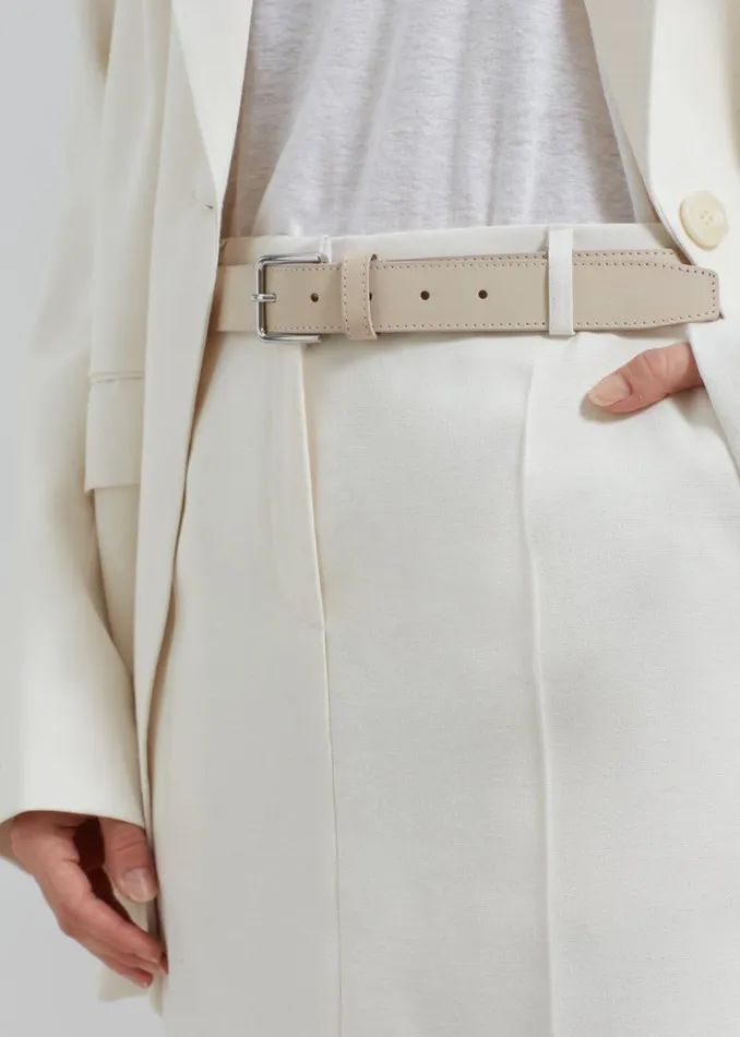 Women The Frankie Shop Accessories Toni Leather Belt Mastic