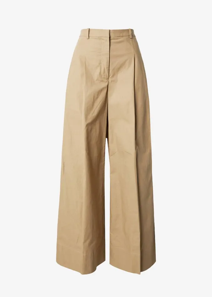 Women The Frankie Shop Bottoms 31 Phillip Lim Double Pleated Wide Leg Trousers Khaki