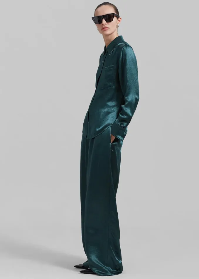 Women The Frankie Shop Bottoms 31 Phillip Lim Pajama Trousers Deep Ocean