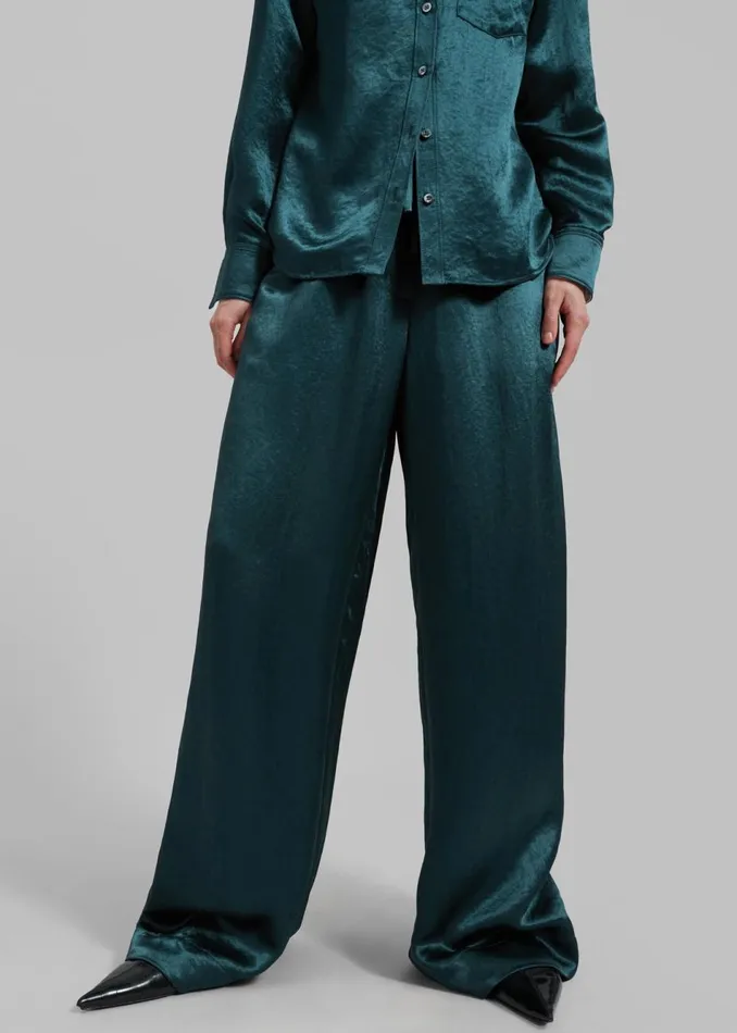 Women The Frankie Shop Bottoms 31 Phillip Lim Pajama Trousers Deep Ocean