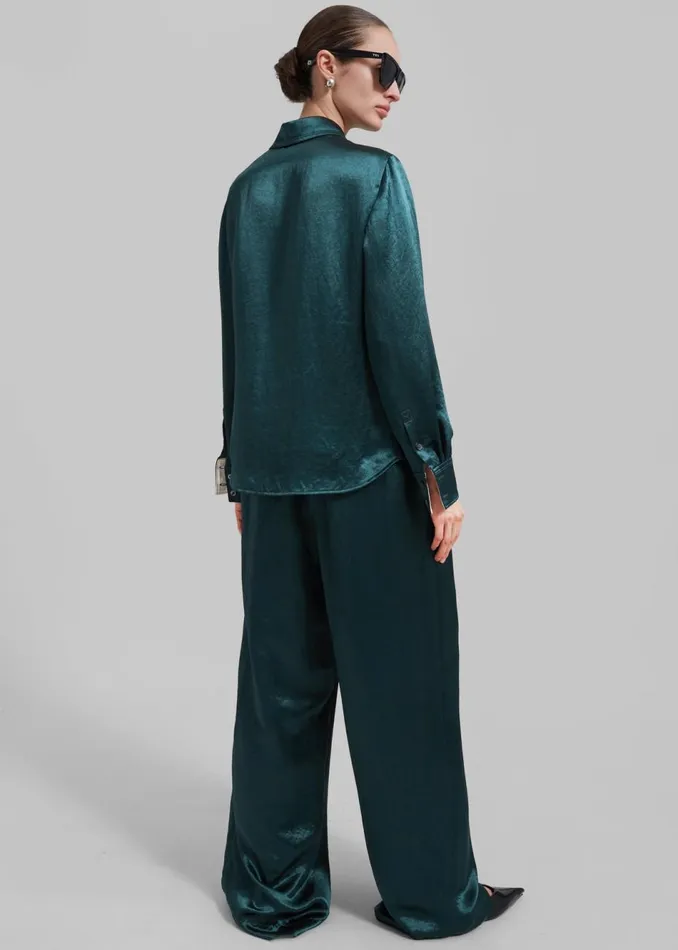 Women The Frankie Shop Bottoms 31 Phillip Lim Pajama Trousers Deep Ocean