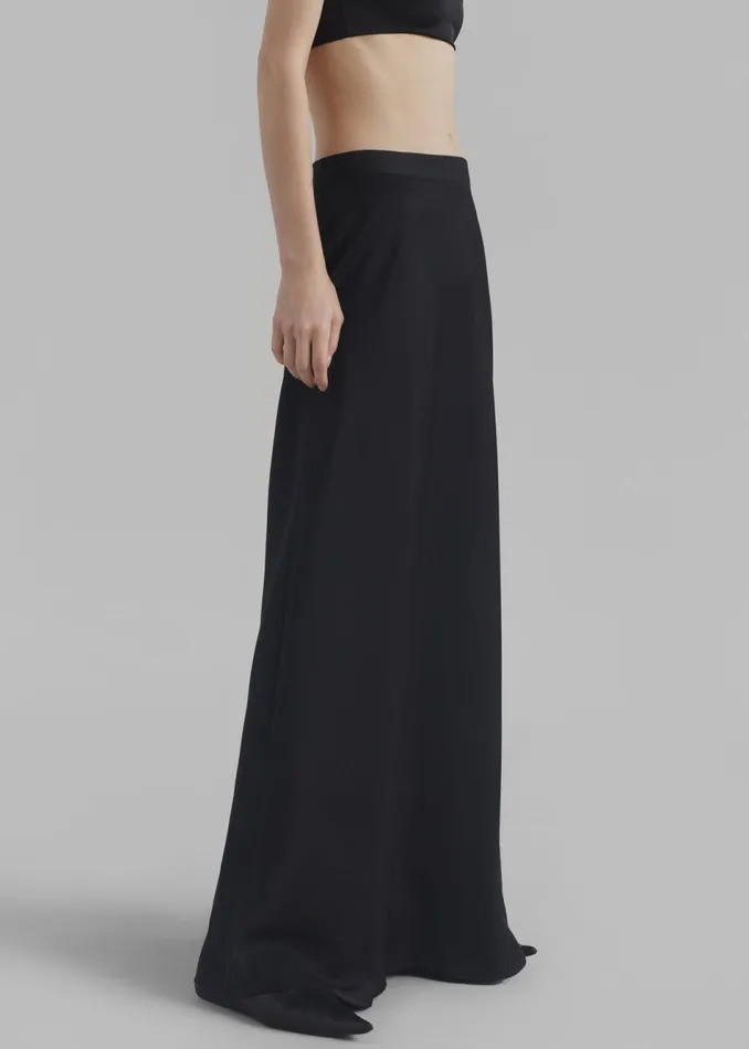 Women The Frankie Shop Bottoms Ada Satin Skirt Black