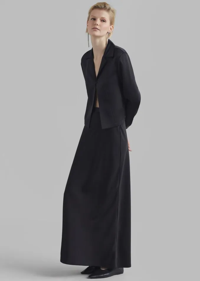 Women The Frankie Shop Bottoms Ada Satin Skirt Black
