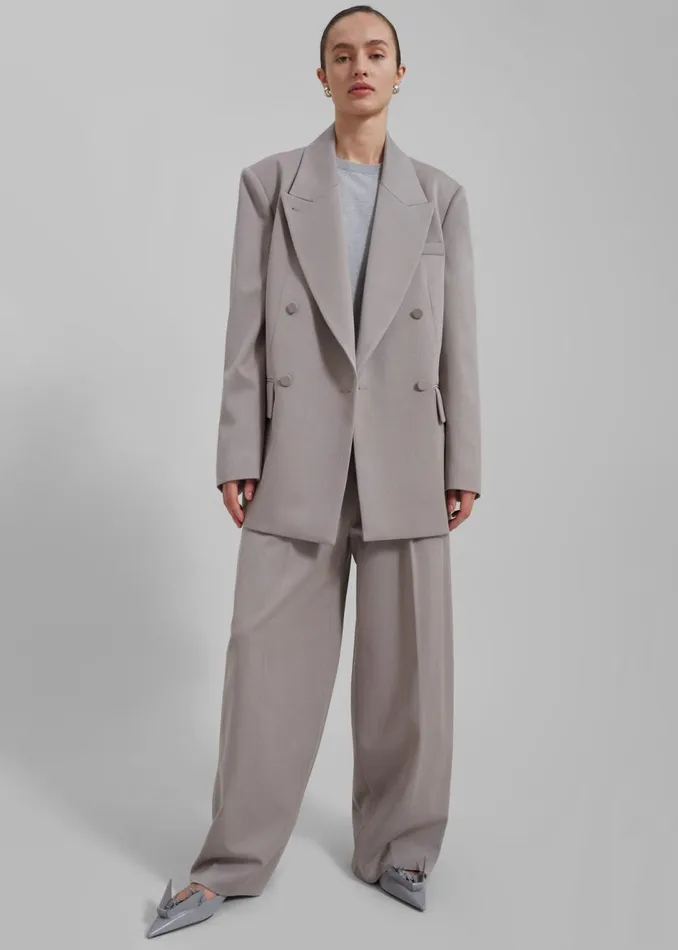 Women The Frankie Shop Bottoms Adair Trousers Grey