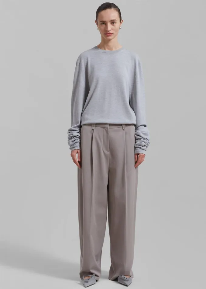 Women The Frankie Shop Bottoms Adair Trousers Grey
