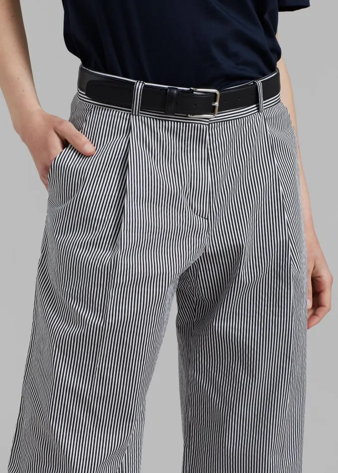 Women The Frankie Shop Bottoms Addison Pants Black Stripe