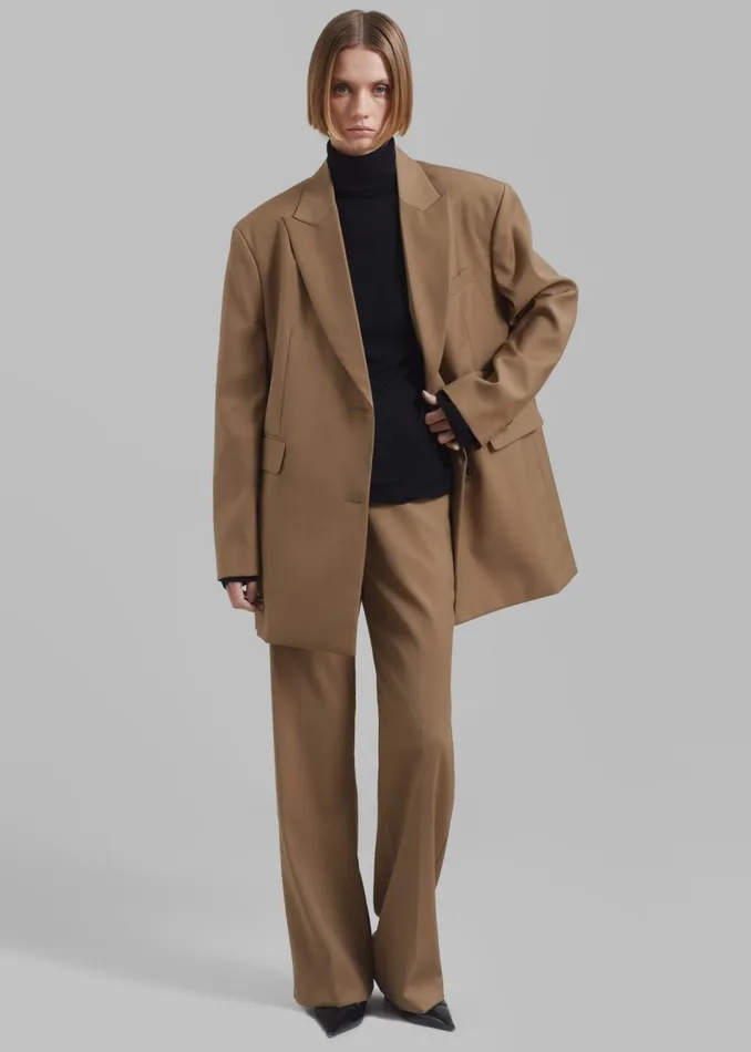 Women The Frankie Shop Bottoms Alana Pants Brown